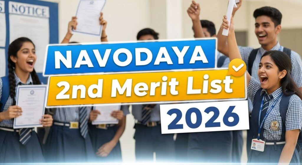 Navodaya 2nd Merit List 2026